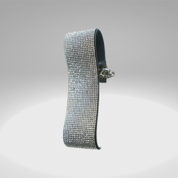 Rain stone silver chocker necklace. - Picture 5 of 5